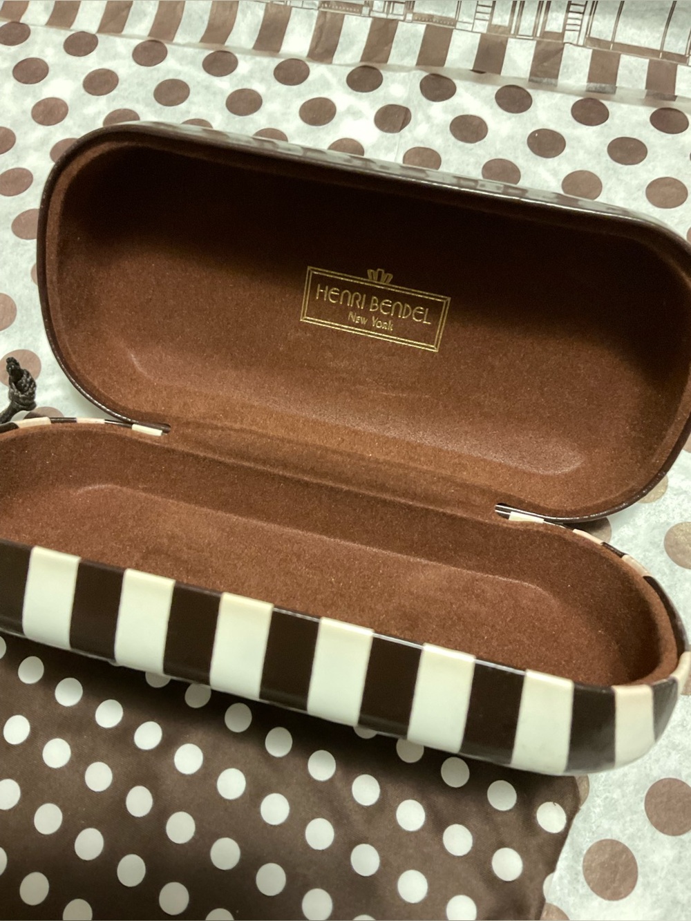 Henri Bendel Edie Sunglasses HB5195 Round Mod Tortoise with Case & Bag - Picture 15 of 16